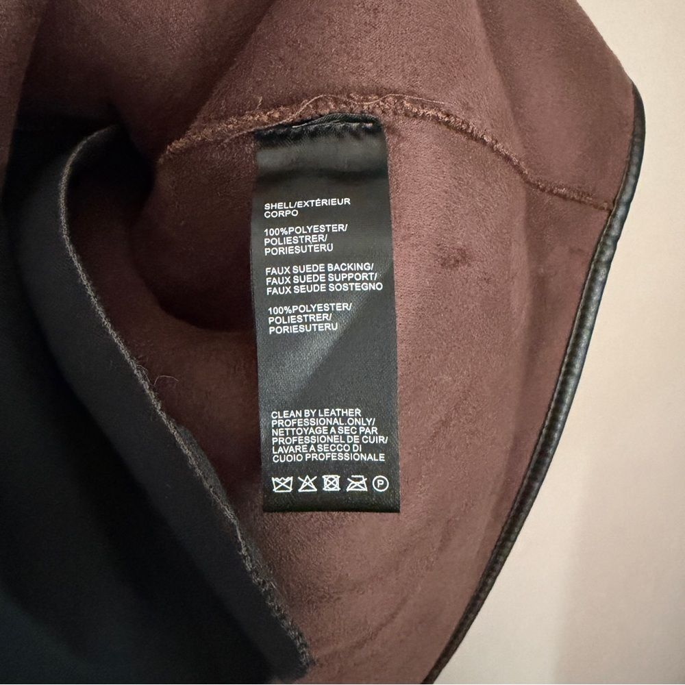 NWT Rebecca Minkoff Chocolate Brown Shearling Toggle Jacket Women’s Size XL - Picture 9 of 11